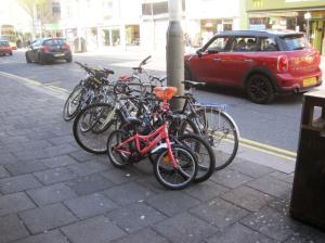 Not enough bike parking!